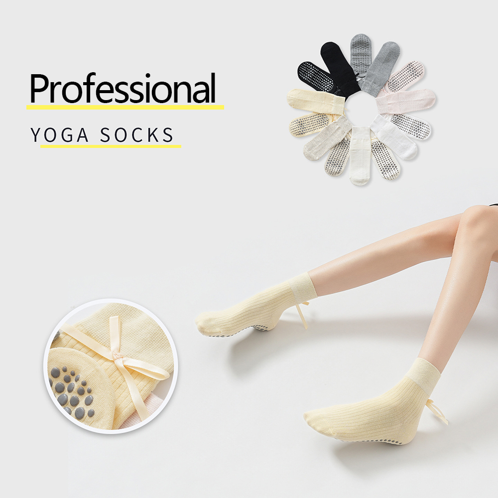 Yoga For Fitness - Cute Bowknot Yoga Socks Girls Sweet