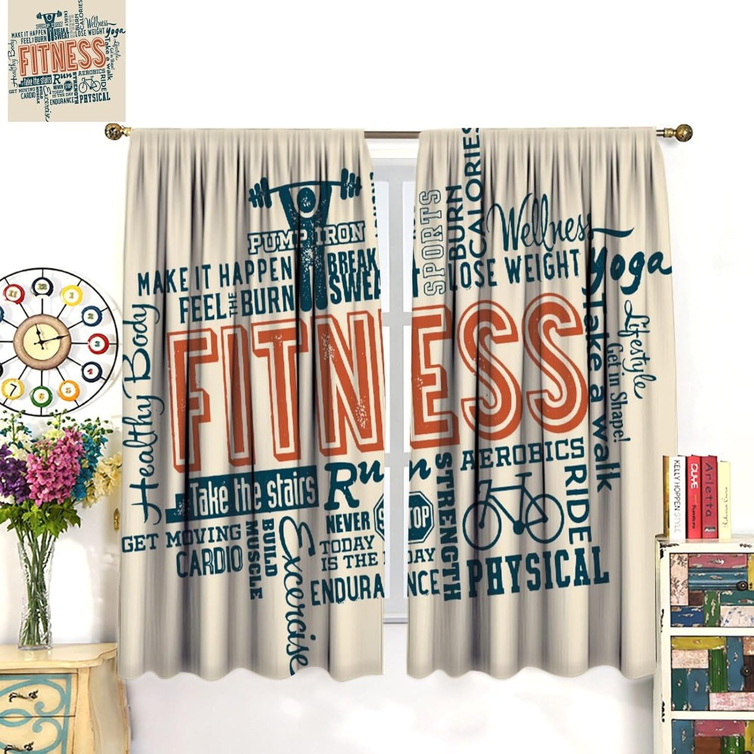 Large Fitness Workout Motivati - Yoga Fitness Hotel review and price