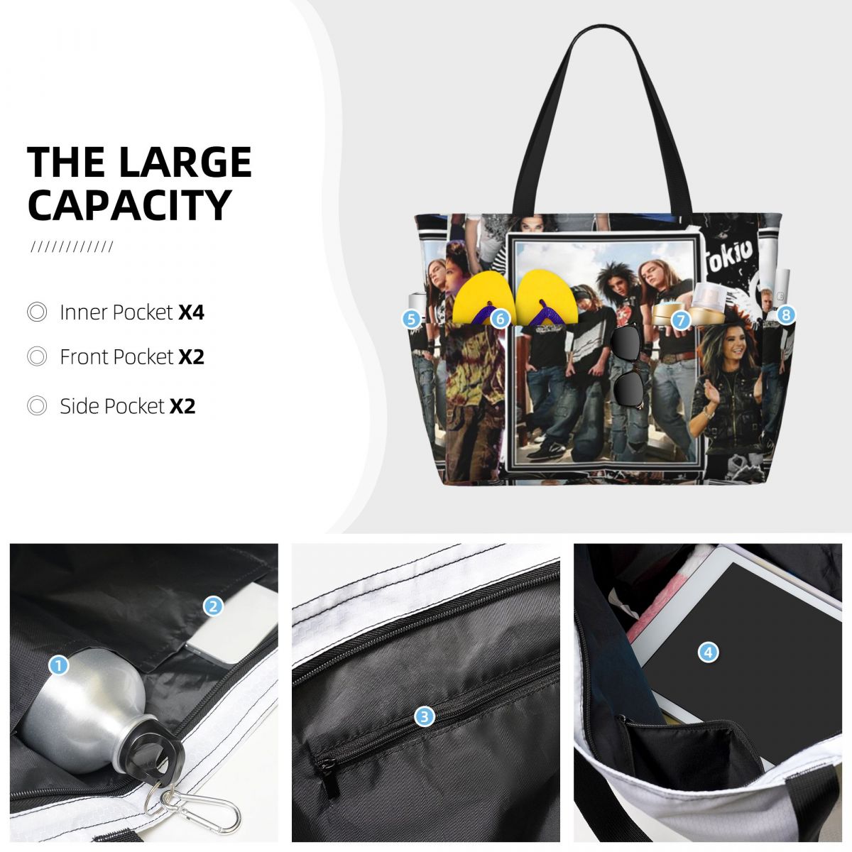 Tokio Hotel Emblem Beach Tote  - Yoga Fitness Hotel review and price