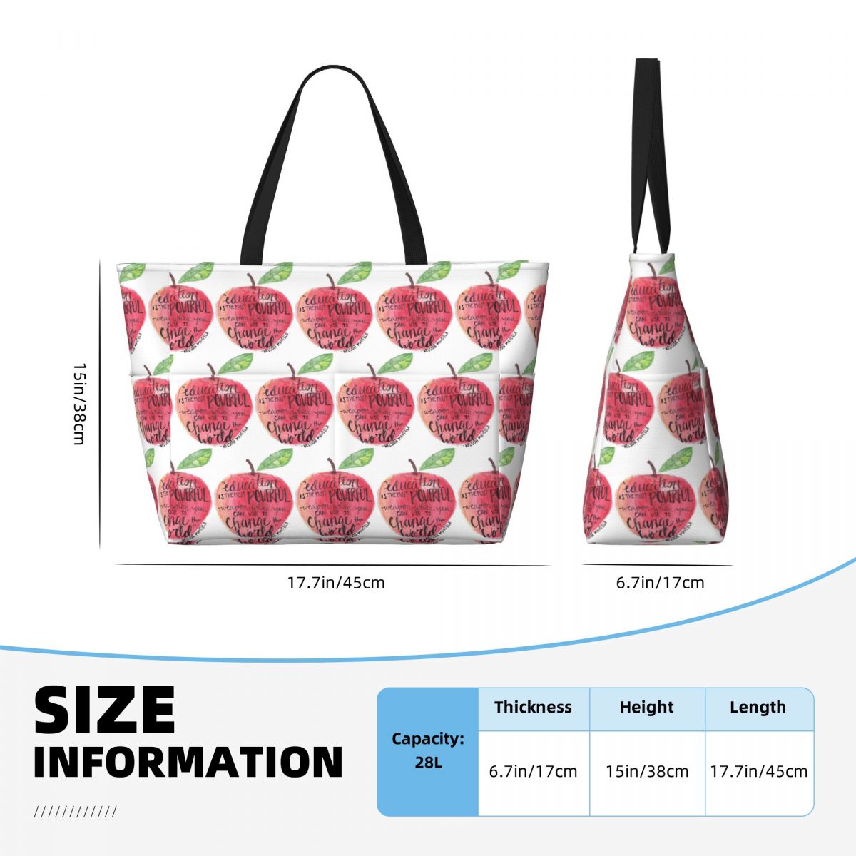 Teacher Quote Beach Tote Bag S - Yoga Fitness Teacher review and price
