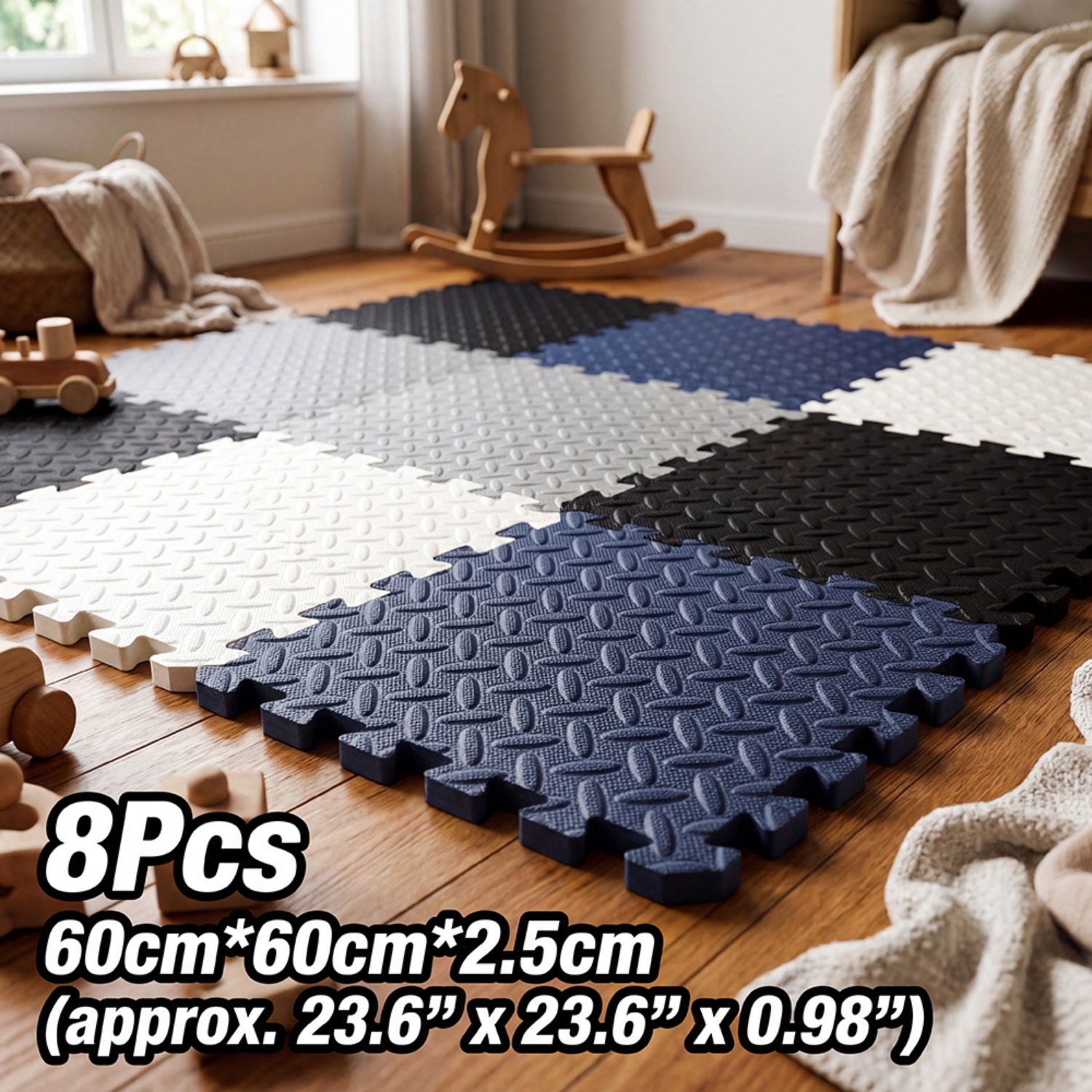 8Pcs 60x60cm EVA Foam Mat Livi - Yoga Fitness Hotel review and price